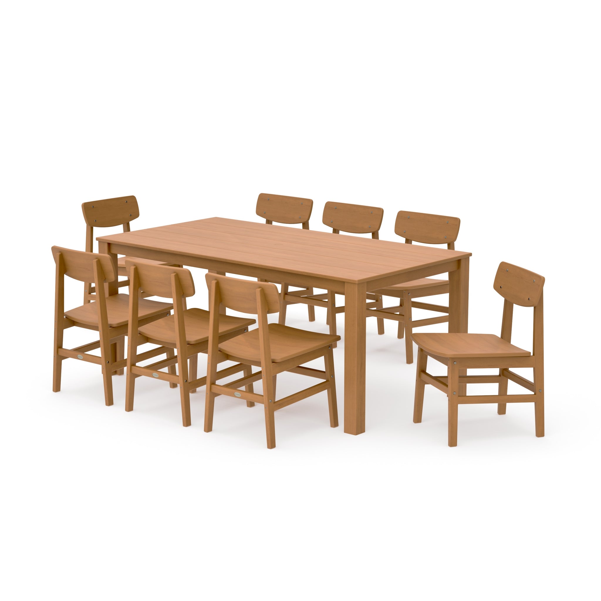 Modern Studio Urban Chair 9-Piece Parsons Dining Set