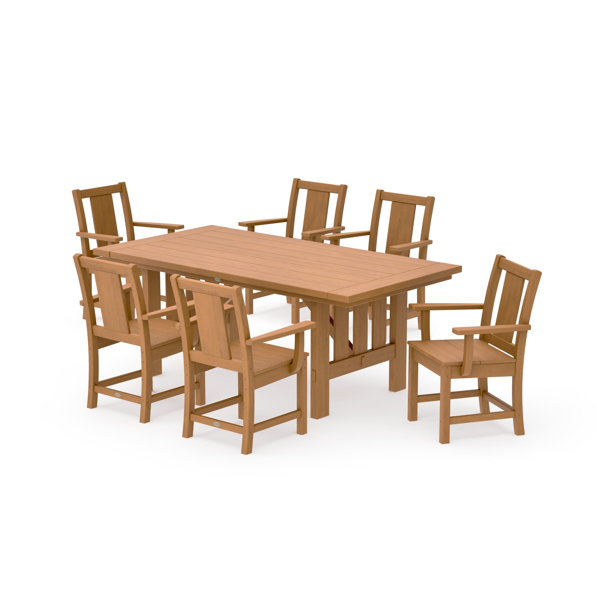 Prairie Arm Chair 7-Piece Mission Dining Set