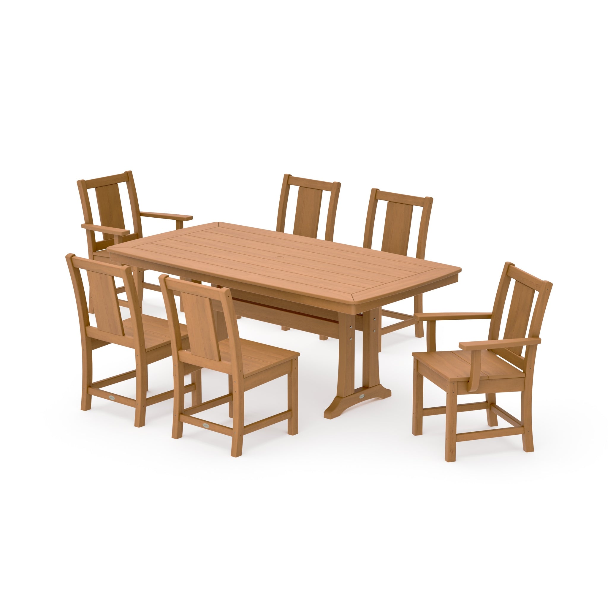 Prairie 7-Piece Dining Set with Trestle Legs