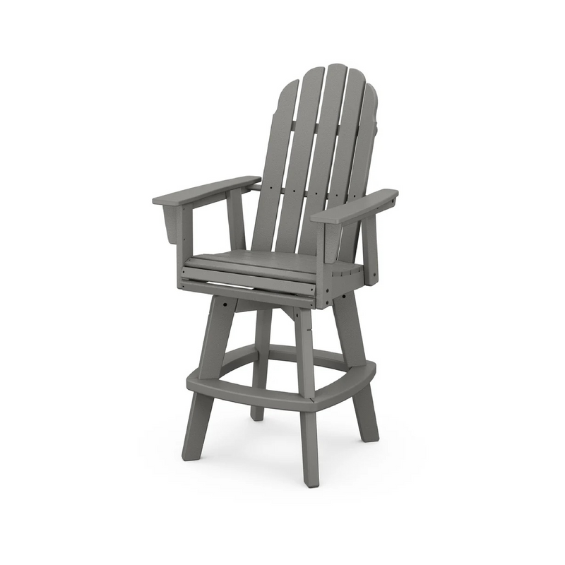 Vineyard Curveback Adirondack Swivel Bar Chair
