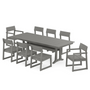 EDGE 9-Piece Farmhouse Dining Set with Trestle Legs