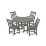 Vineyard 5-Piece Round Dining Set with Trestle Legs