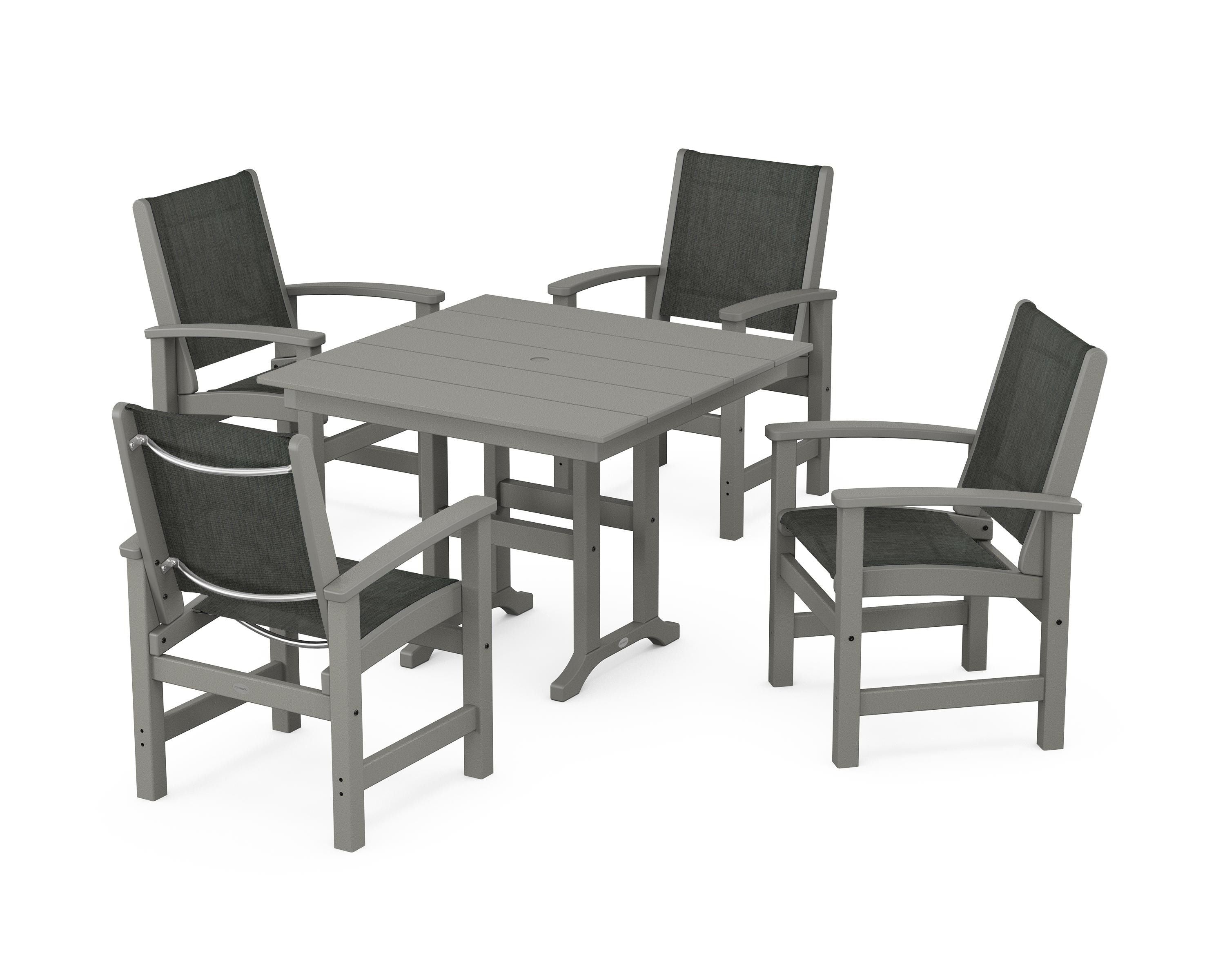 Coastal 5-Piece Farmhouse Dining Set