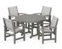 Coastal 5-Piece Round Farmhouse Dining Set