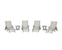 Coastal Chaise 6-Piece Set with Wheels
