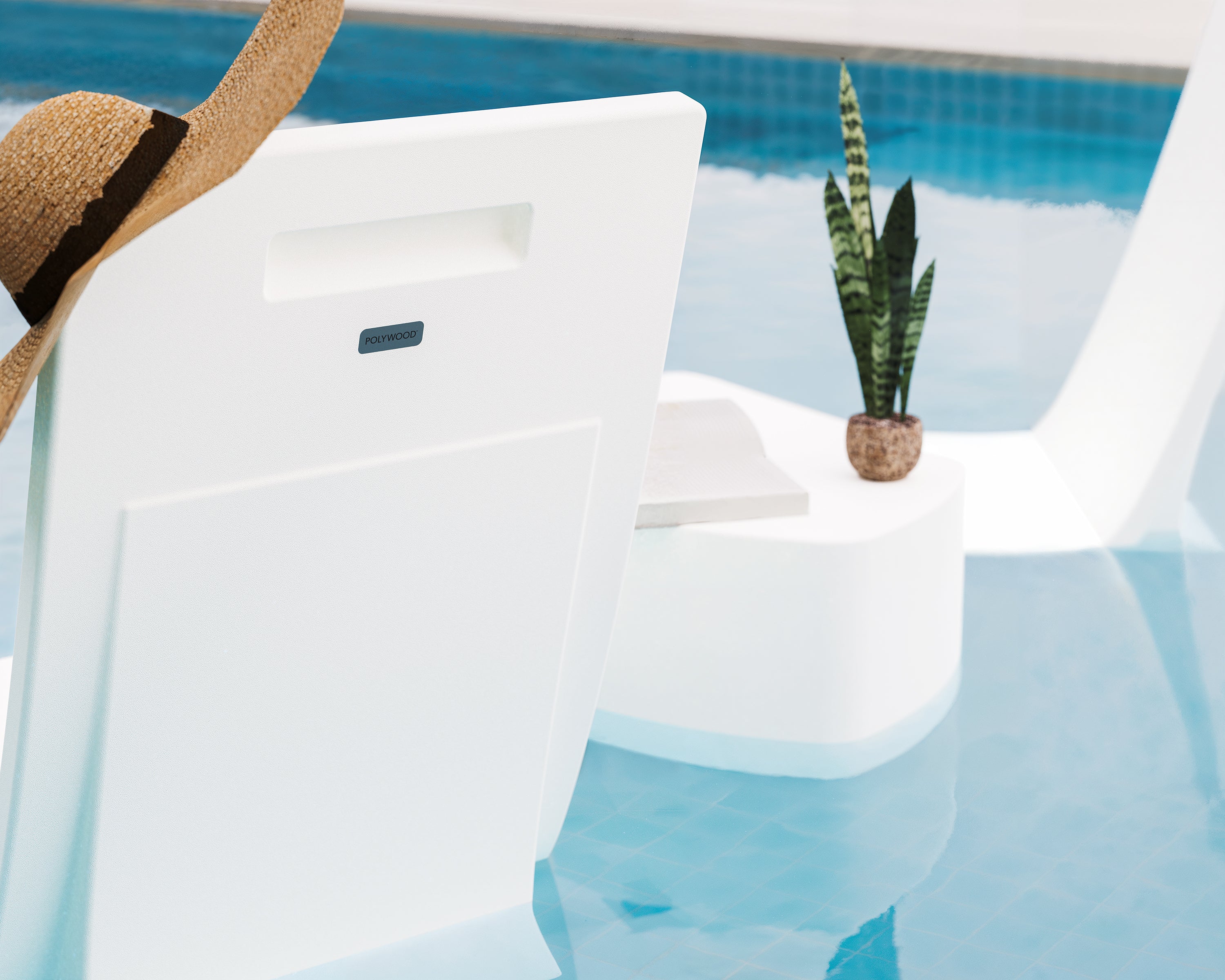 POLYWOOD Laguna In-Pool Chair - Thumbnail 4