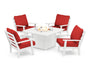 Grant Park 5-Piece Deep Seating Conversation Set with Fire Pit Table