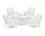 Grant Park 5-Piece Deep Seating Conversation Set with Fire Pit Table