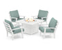 Grant Park 5-Piece Deep Seating Conversation Set with Fire Pit Table