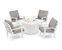 Grant Park 5-Piece Deep Seating Conversation Set with Fire Pit Table