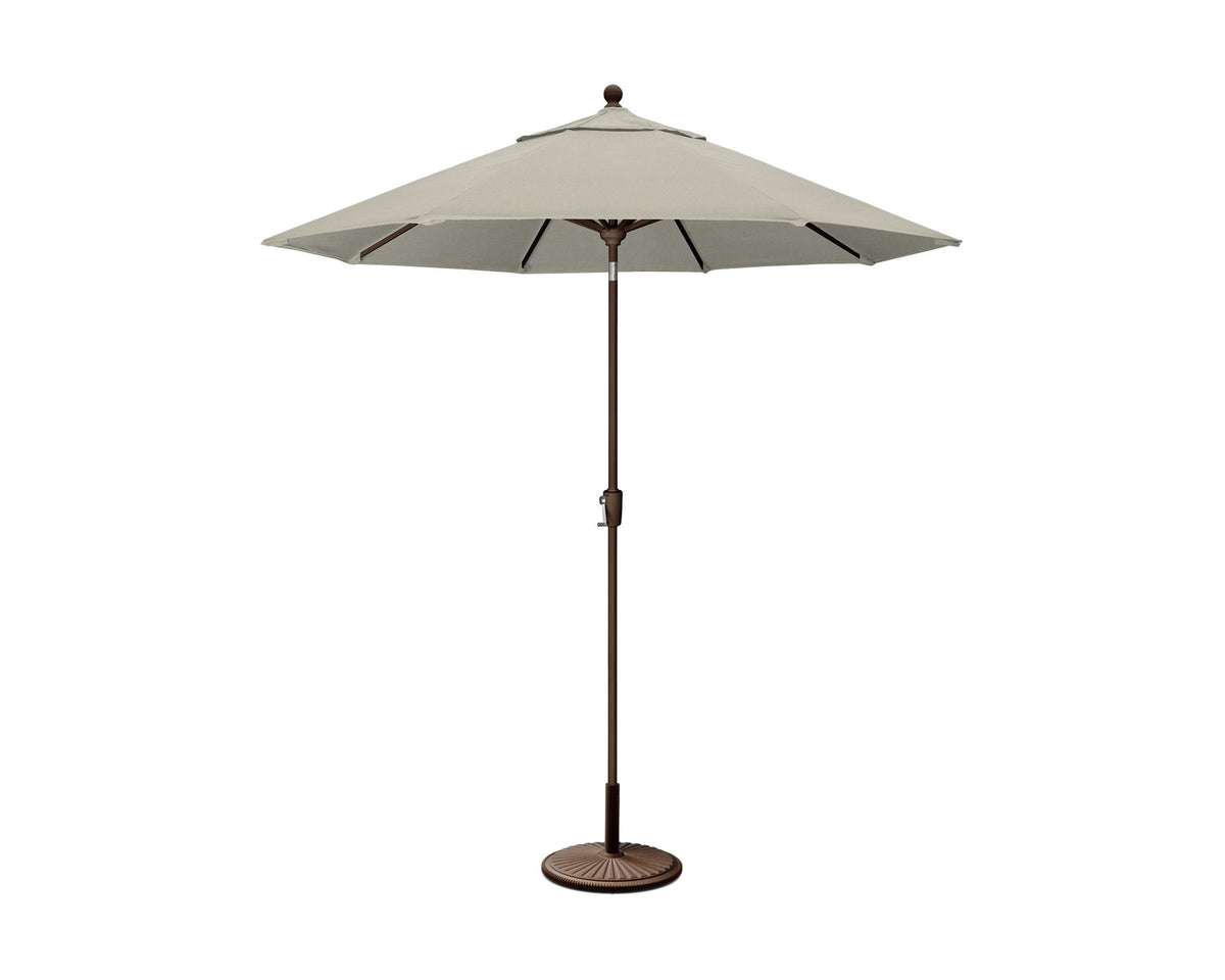 9 ft. patio umbrellas with tilt POLYWOOD 9' Market Umbrella & Base - Bar Height in Bronze/Cast Ash Rev up the Fast toplist Color:High Rise Grey / Smoked Pearl coated aluminum