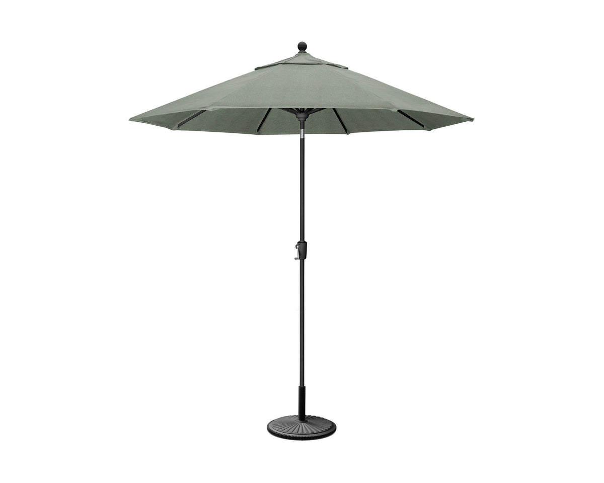base for patio umbrella near me POLYWOOD 9' Tilt Market Umbrella & Base - Bar Height in Bronze/Marvel Cloud