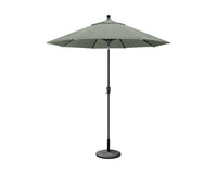 POLYWOOD 9' Tilt Market Umbrella & Base - Bar Height in Bronze/Cast Ash