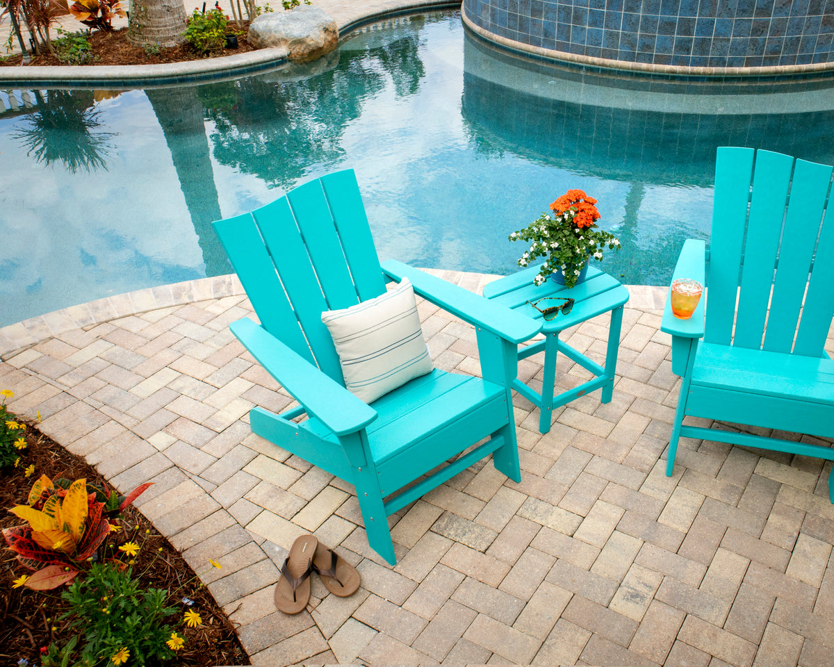 Wave 3-Piece Adirondack Chair Set