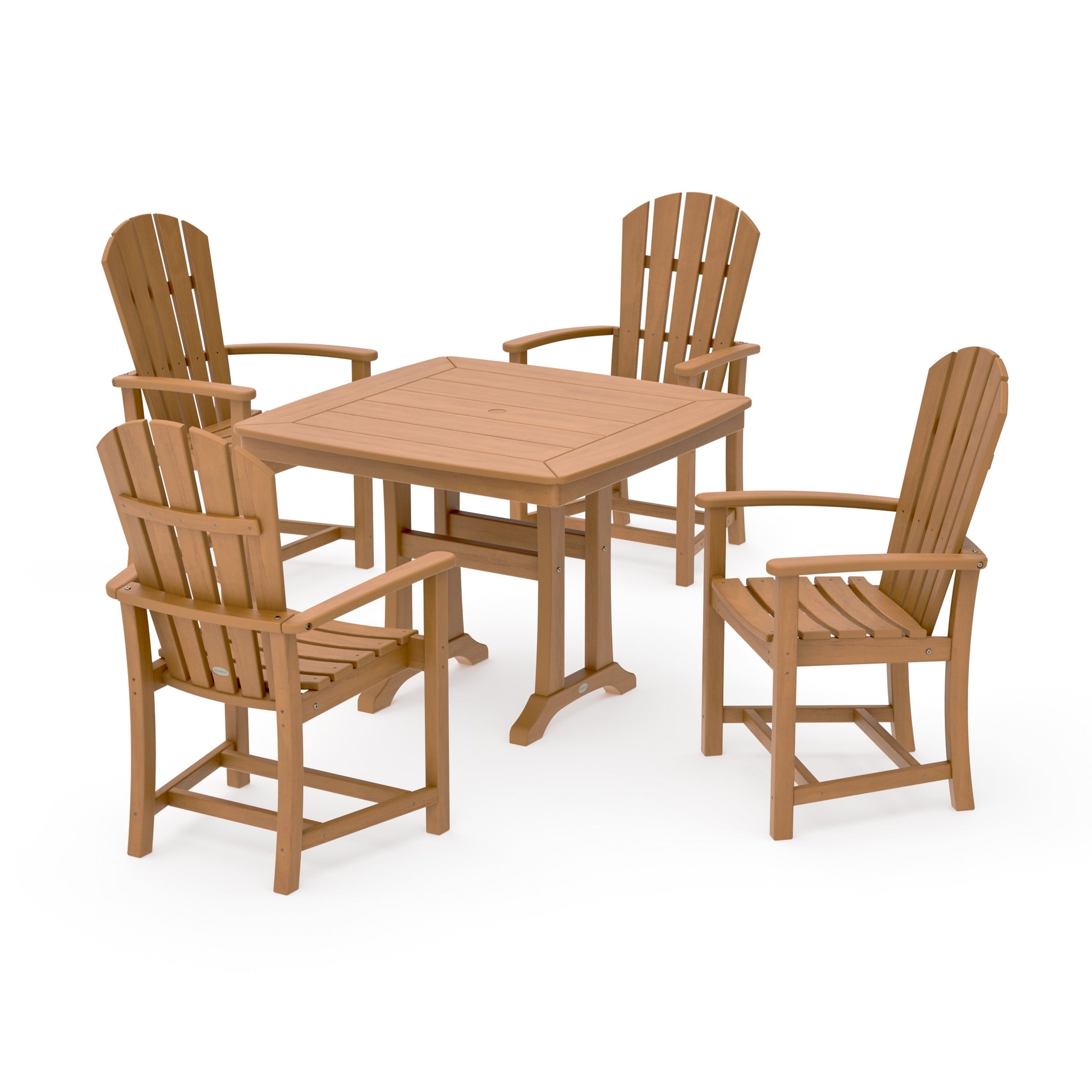 Palm Coast 5-Piece Dining Set with Trestle Legs