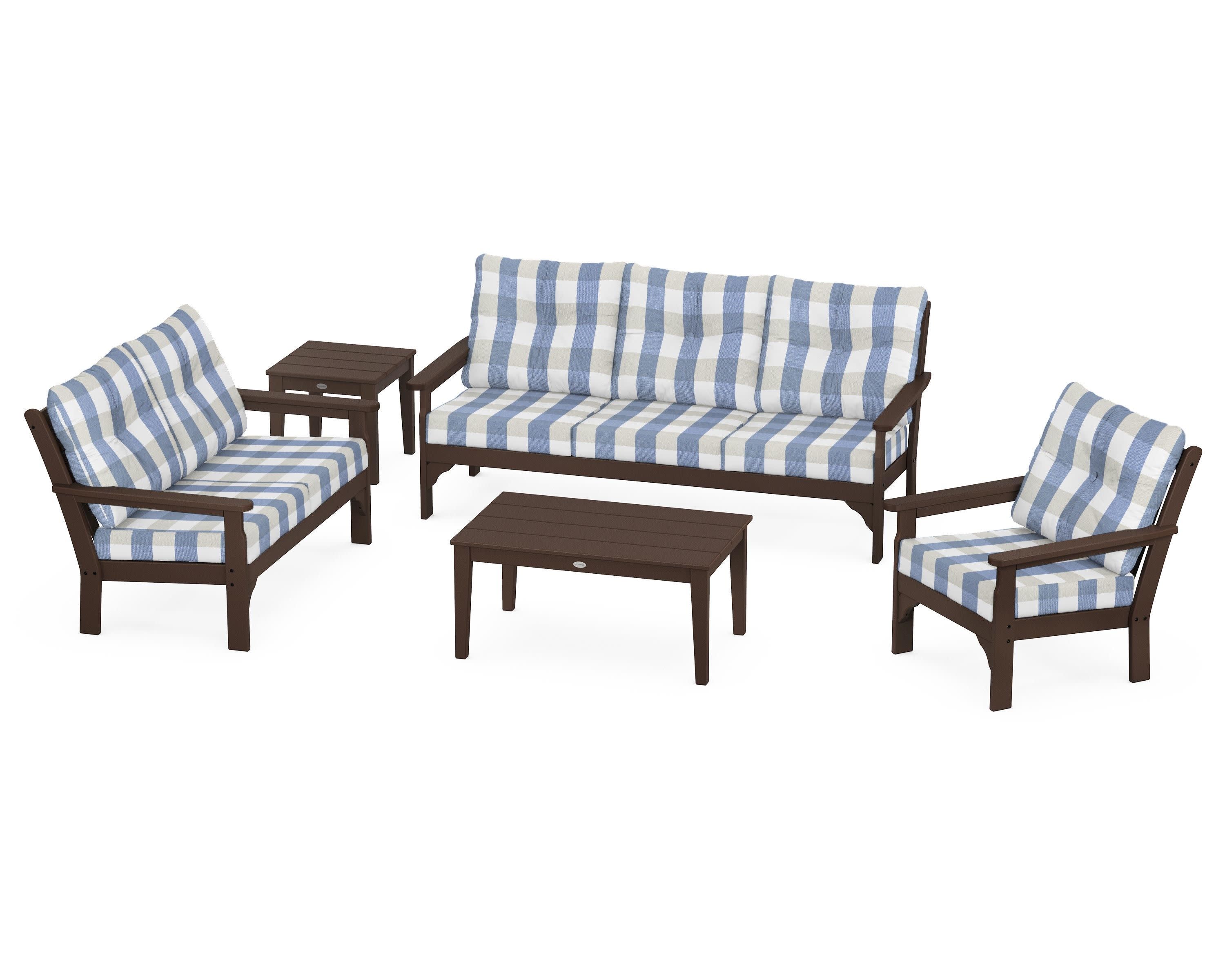 Vineyard 5 Piece Deep Seating Set