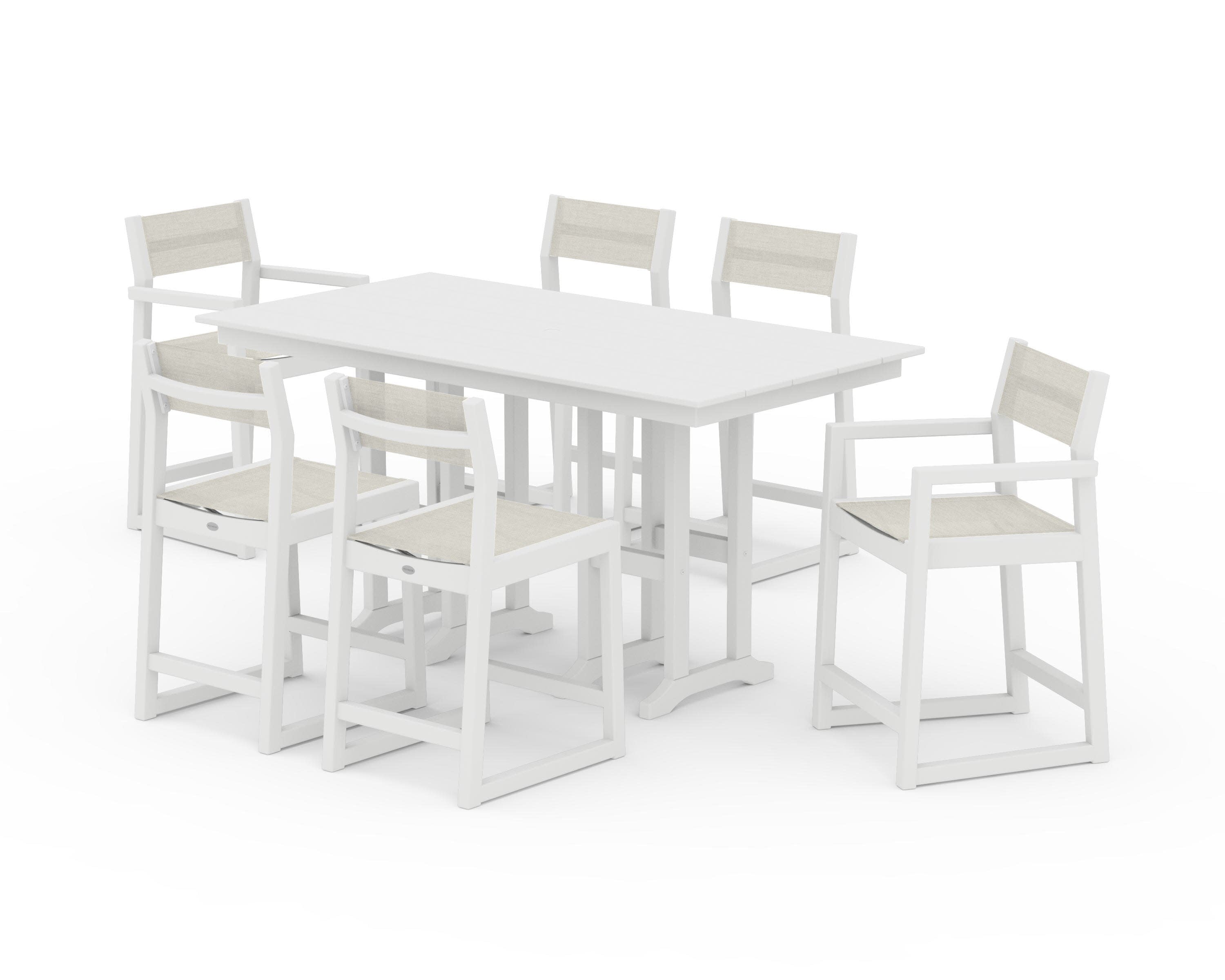 EDGE Sling 7-Piece Farmhouse Counter Set
