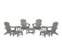 Nautical Grand Adirondack 9-Piece Conversation Set