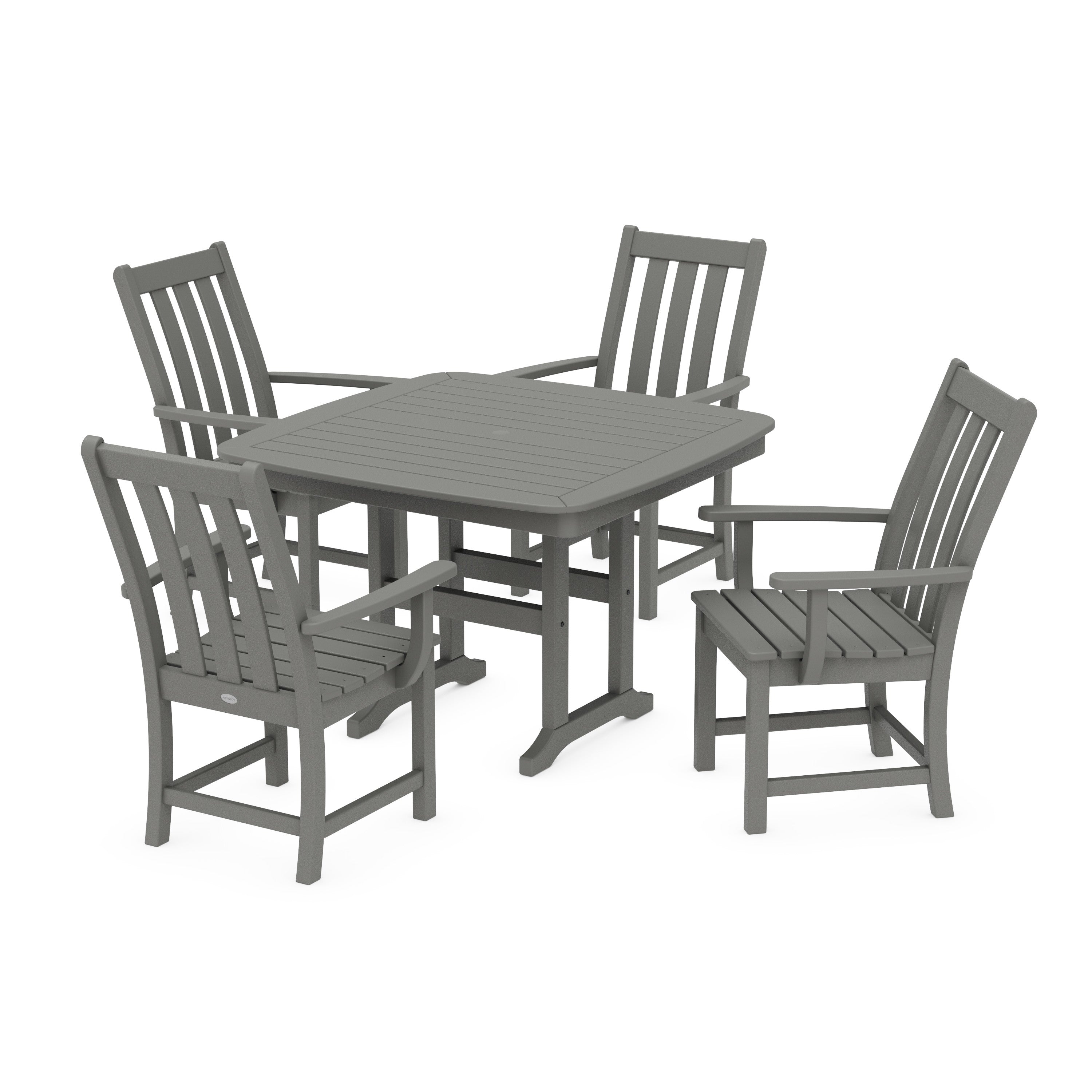 Vineyard 5-Piece Dining Set with Trestle Legs