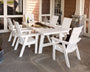 Modern Curveback Adirondack 7-Piece Rustic Farmhouse Dining Set