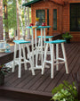 Contempo 4-Piece Round Saddle Bar Stool Set