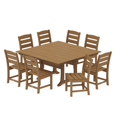 Lakeside 9-Piece Farmhouse Trestle Dining Set
