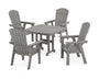 Nautical Curveback Adirondack 5-Piece Dining Set