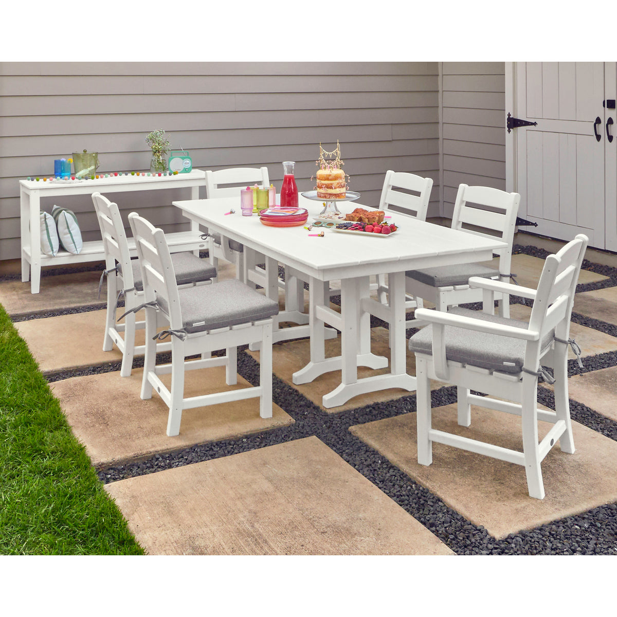 Lakeside 7-Piece Farmhouse Dining Set