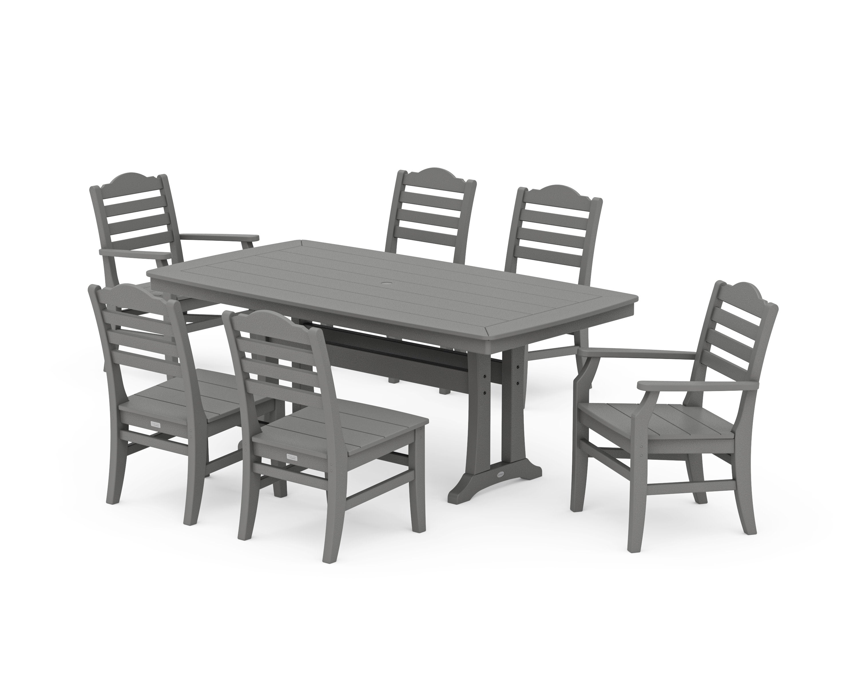 Savannah 7-Piece Dining Set with Trestle Legs