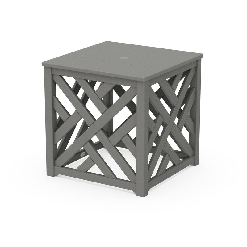 POLYWOOD Chippendale Umbrella Stand Accent Table