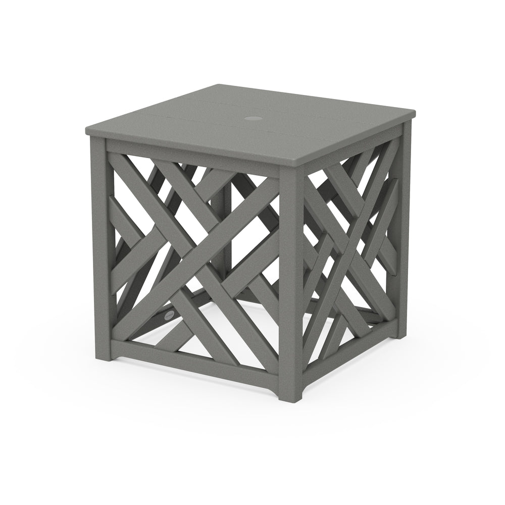 POLYWOOD Chippendale Umbrella Stand Accent Table