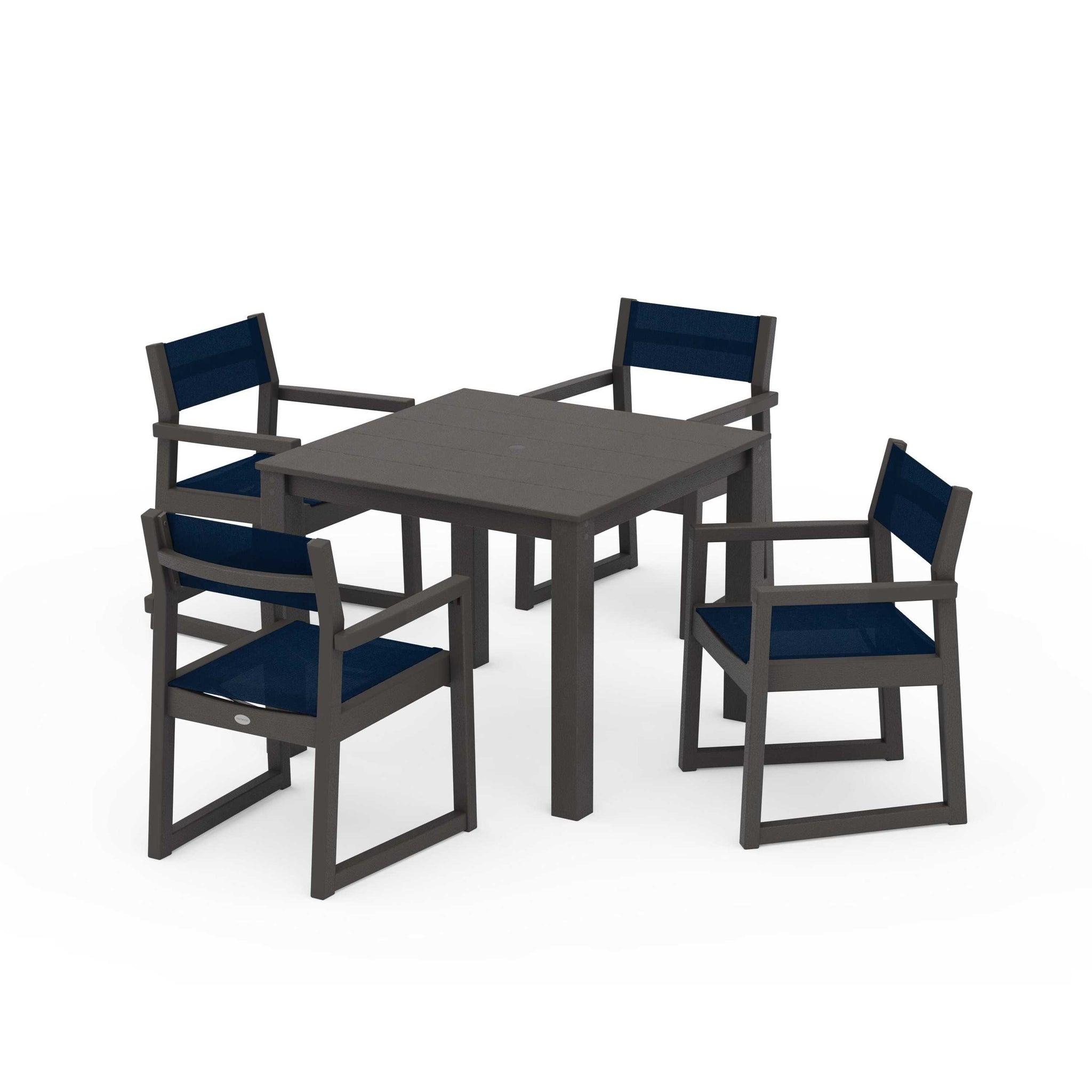 EDGE Sling Arm Chair 5-Piece Parsons Dining Set