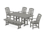 Cottage 6-Piece Farmhouse Dining Set with Bench