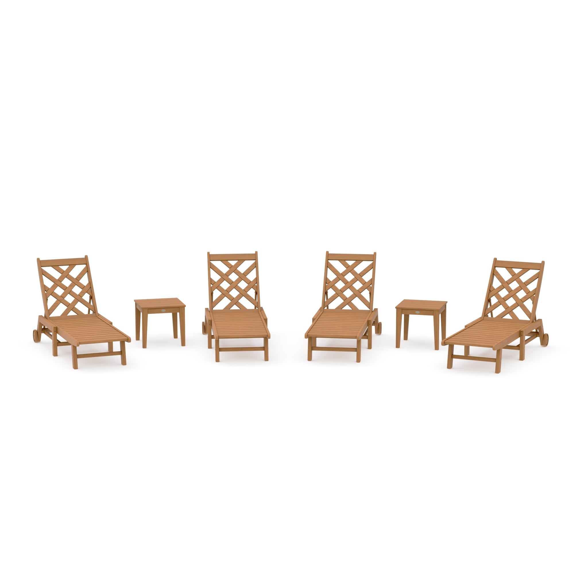 Wovendale 6-Piece Chaise Set with Wheels