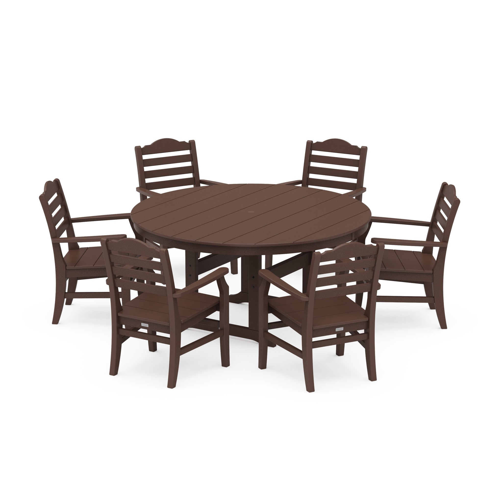 Savannah 7-Piece Arm Chair Round Farmhouse Dining Set