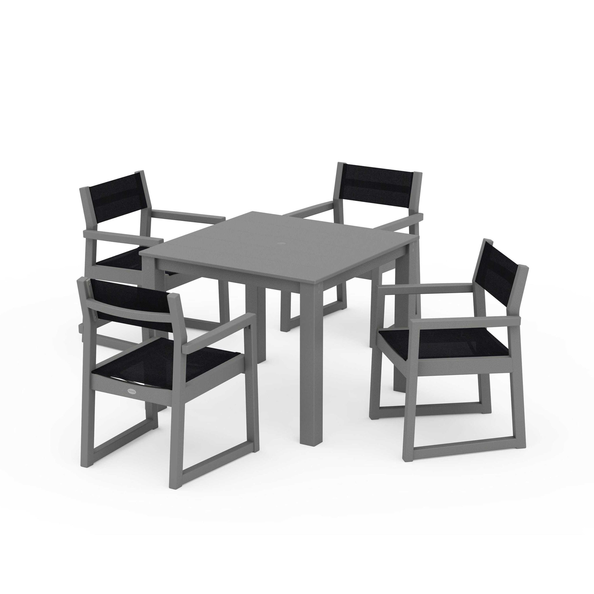 EDGE Sling Arm Chair 5-Piece Parsons Dining Set