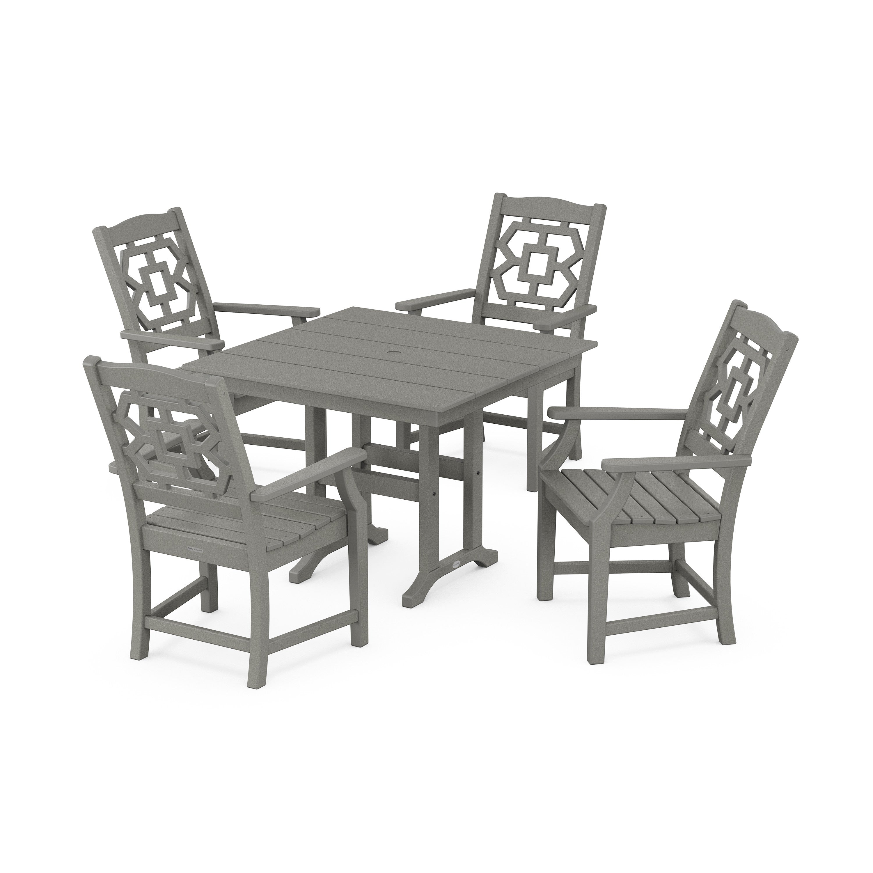 Chinoiserie 5-Piece Farmhouse Dining Set