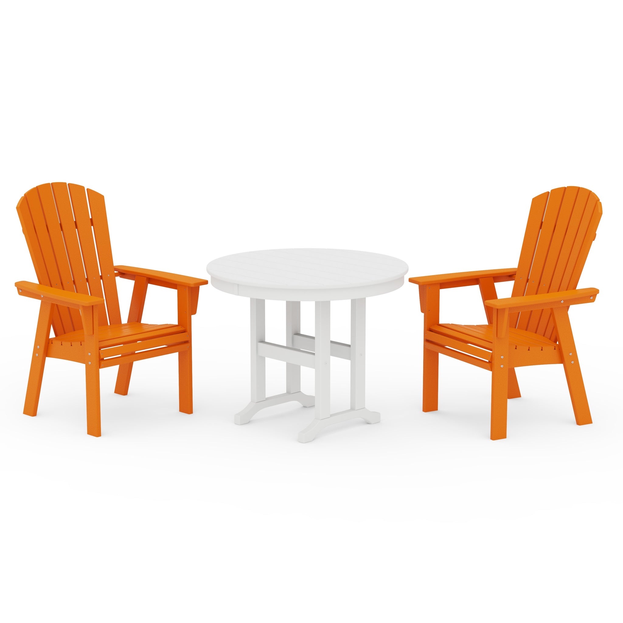 Nautical Adirondack 3-Piece Round Dining Set