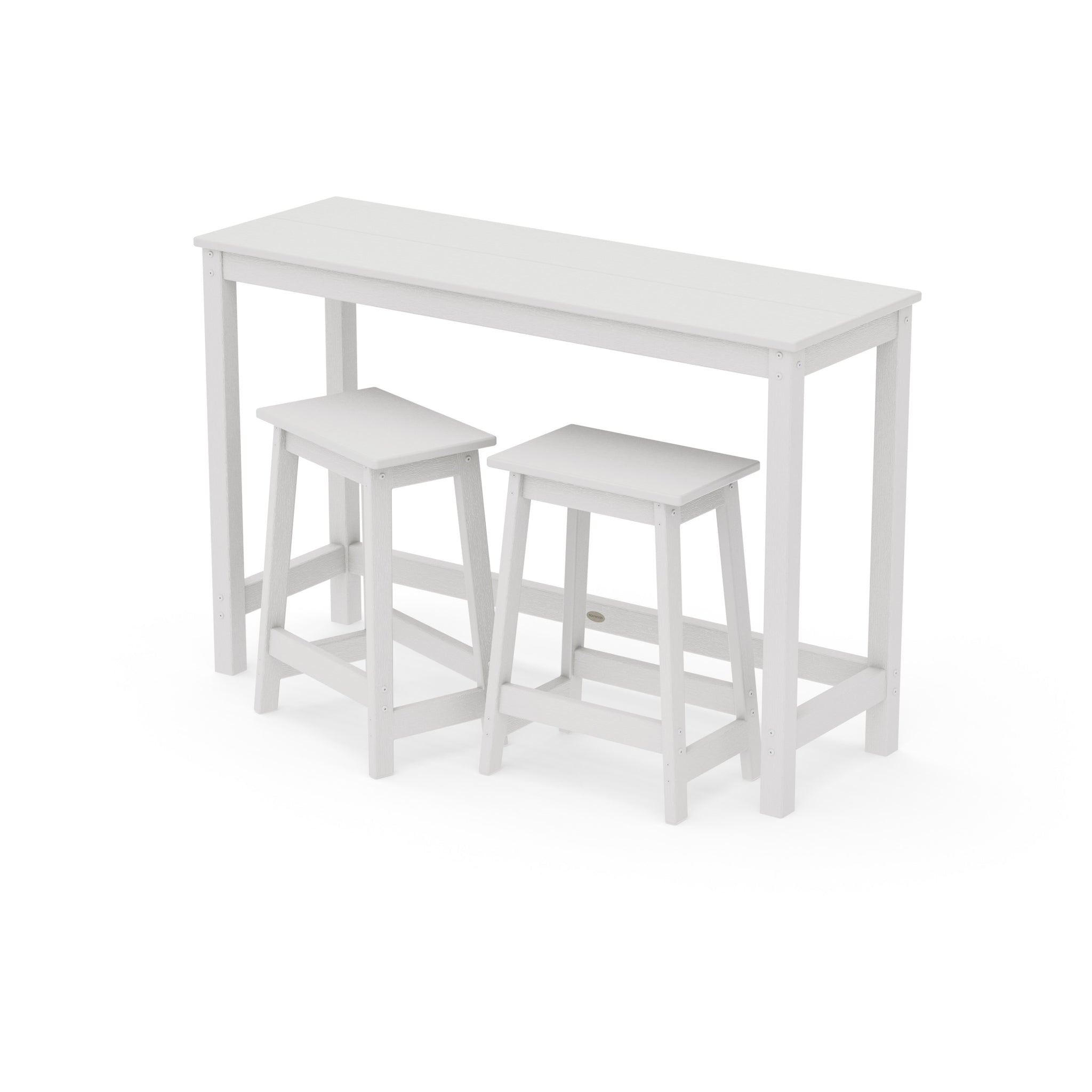 Modern Studio Stool 3-Piece Counter Balcony Set