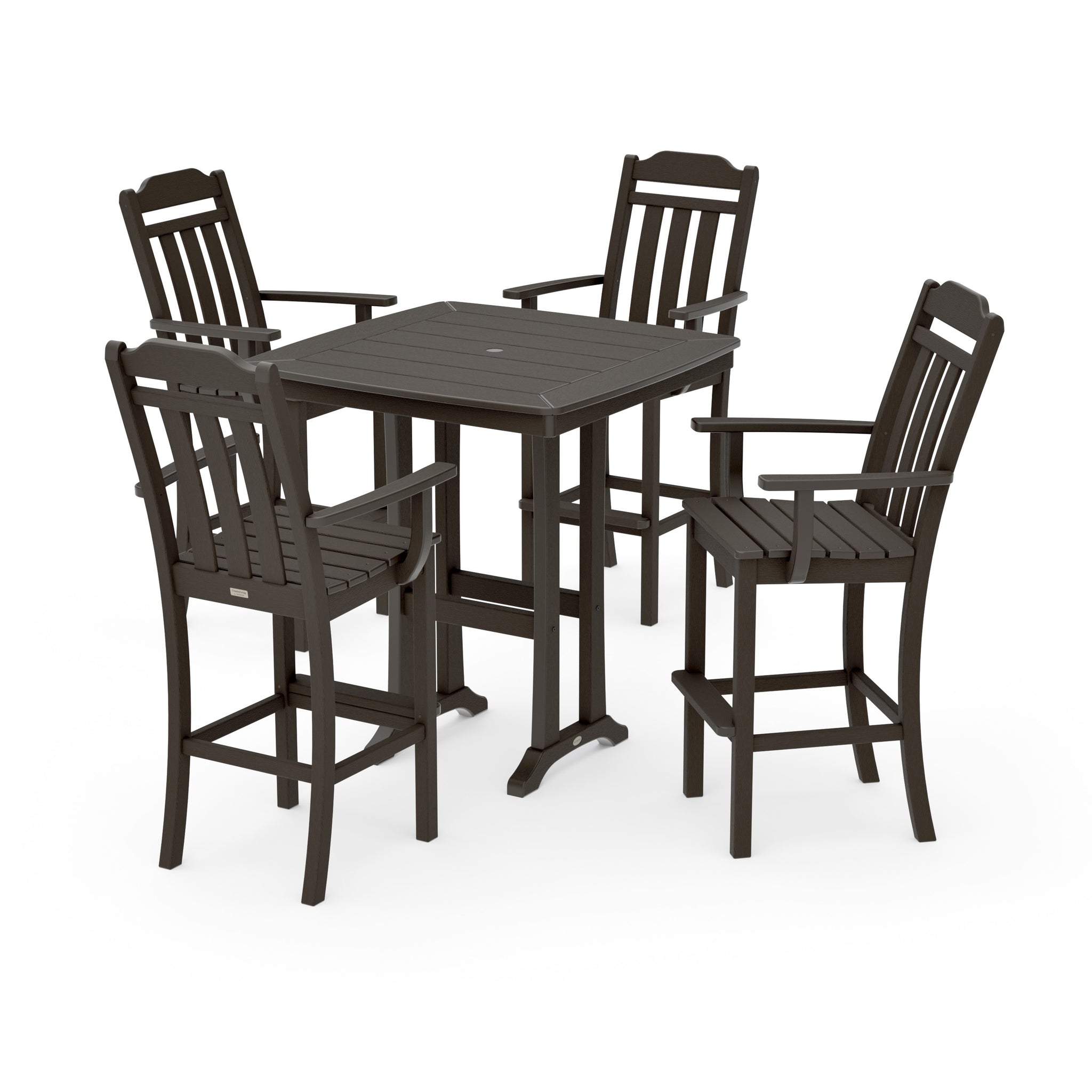 Cottage 5-Piece Bar Set with Trestle Legs
