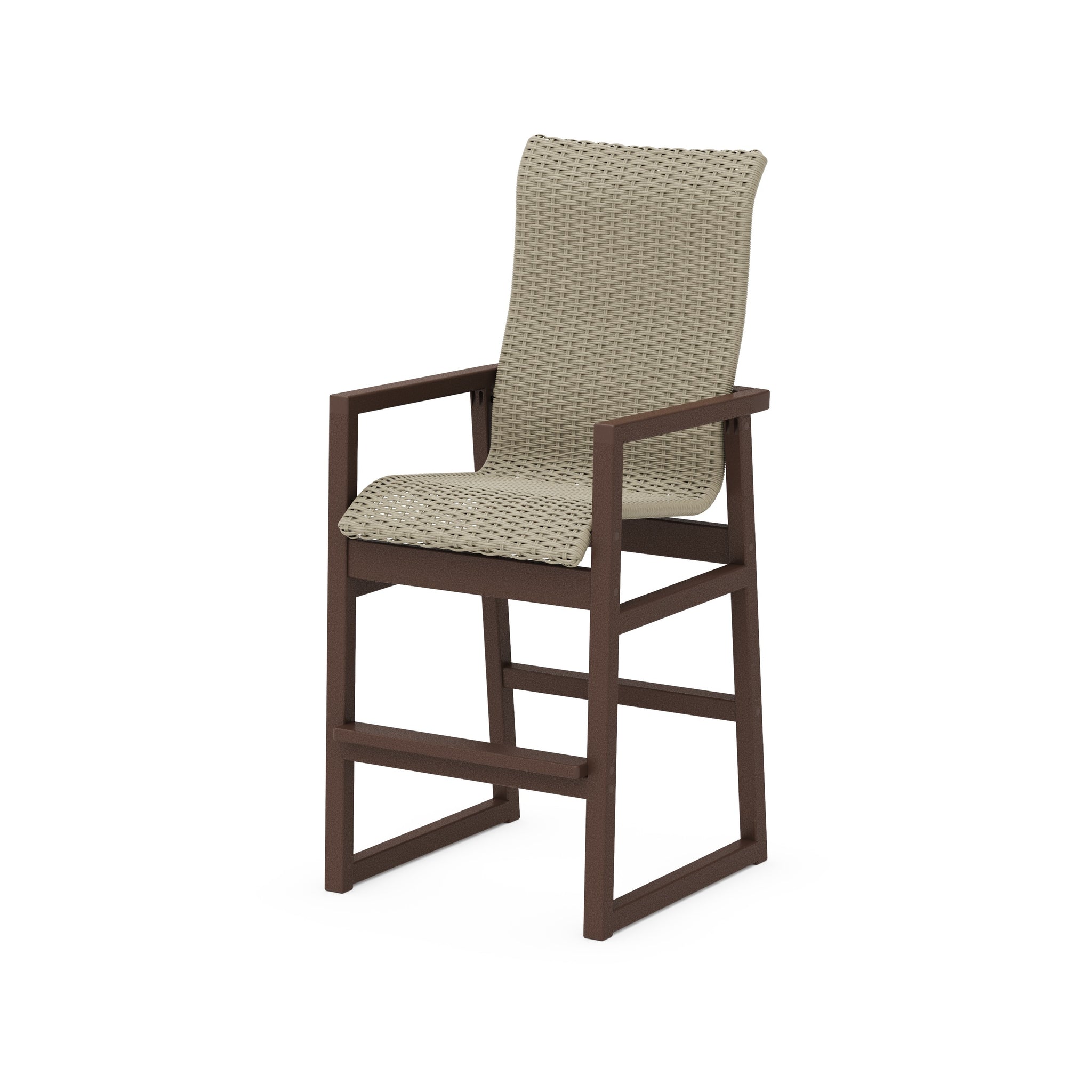 EDGE Woven High-Back Bar Arm Chair
