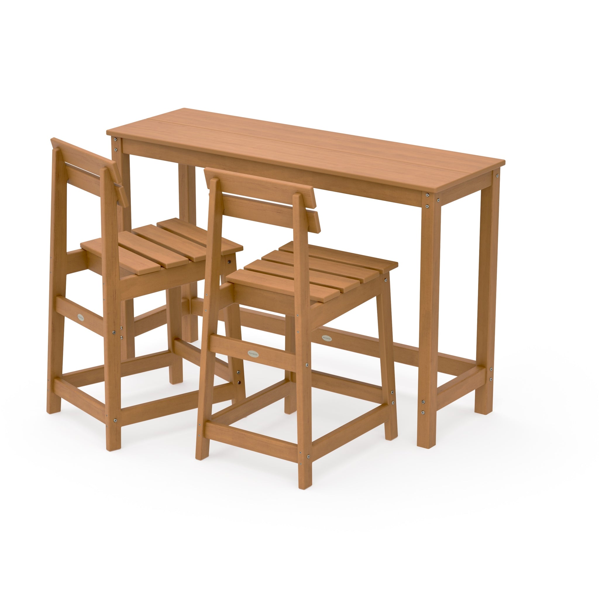 Modern Studio Plaza Counter Chair 3-Piece Balcony Set