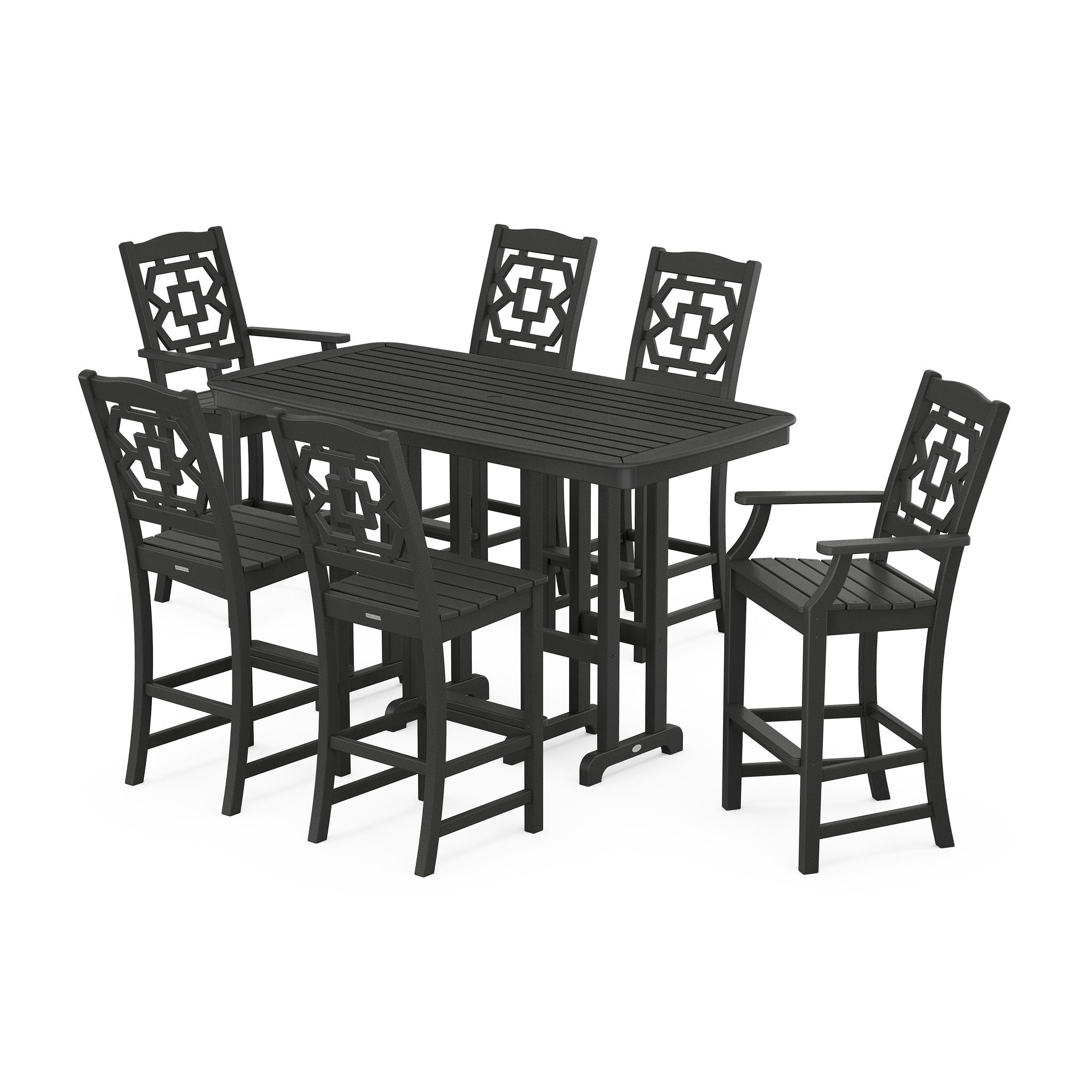 Chinoiserie 7-Piece Bar Set