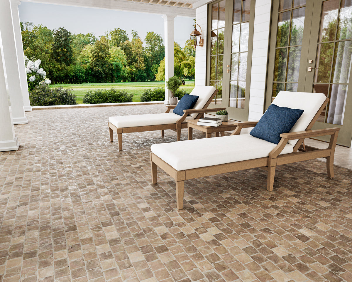 Patio Lounge Polywood Lounger Estate 3-Piece Chaise Lounge Set