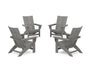 4-Piece Modern Grand Adirondack Chair Conversation Set
