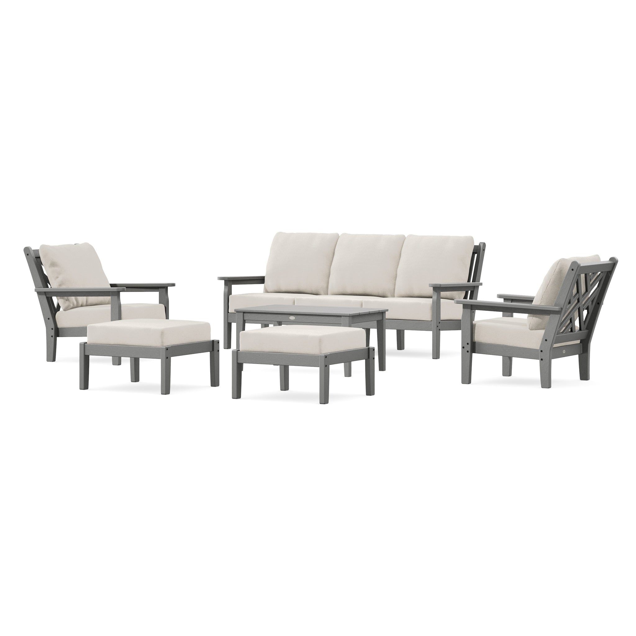 Chippendale 6-Piece Lounge Sofa Set
