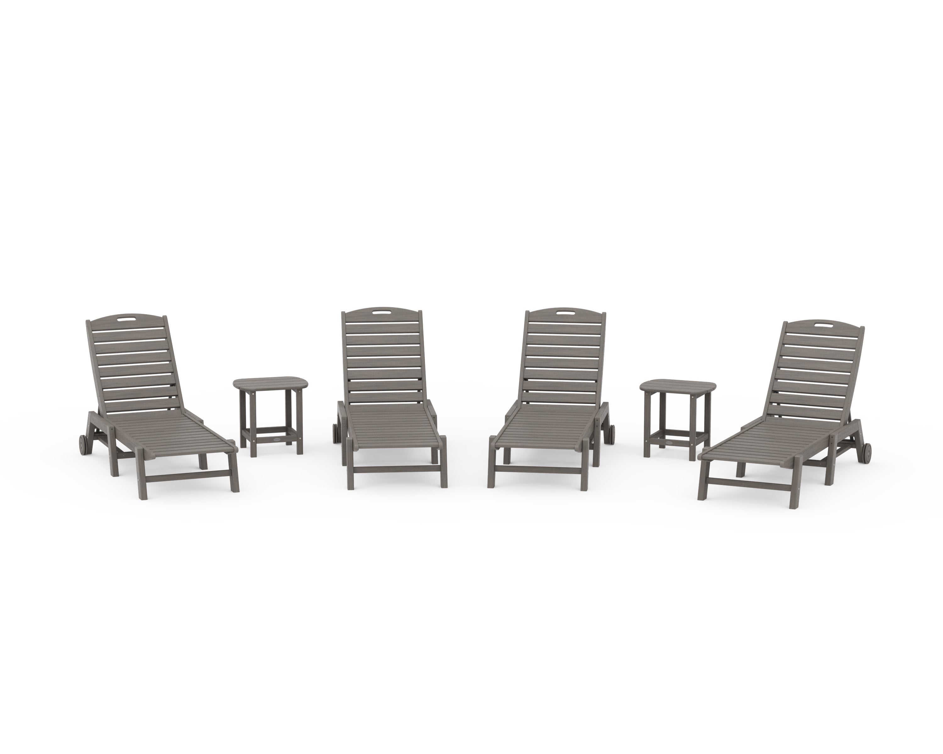 Nautical Chaise 6-Piece Set with Wheels