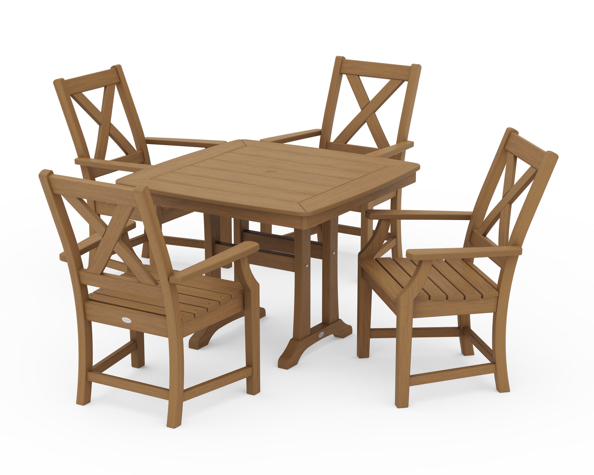 Braxton 5-Piece Dining Set with Trestle Legs