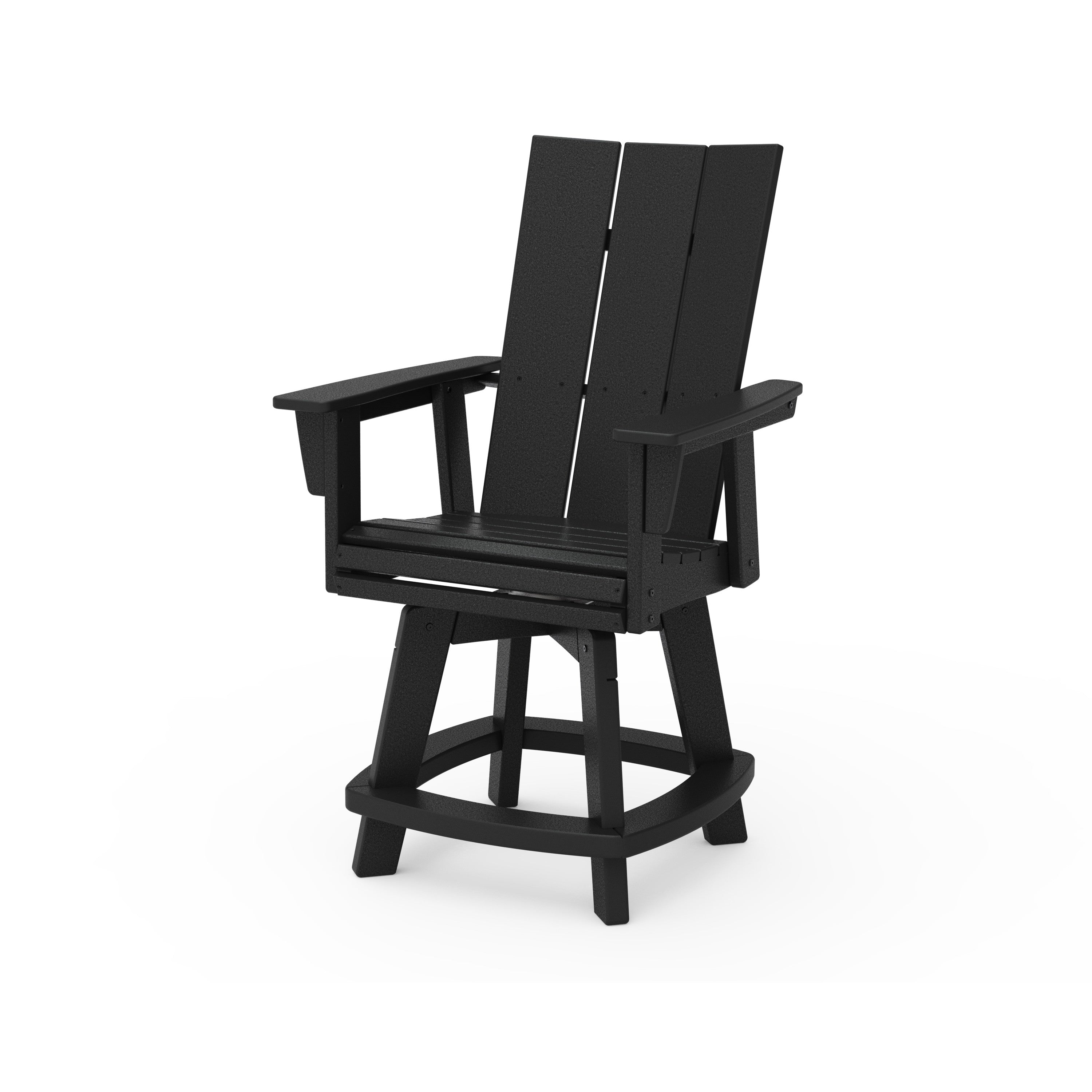 Modern Curveback Adirondack Swivel Counter Chair