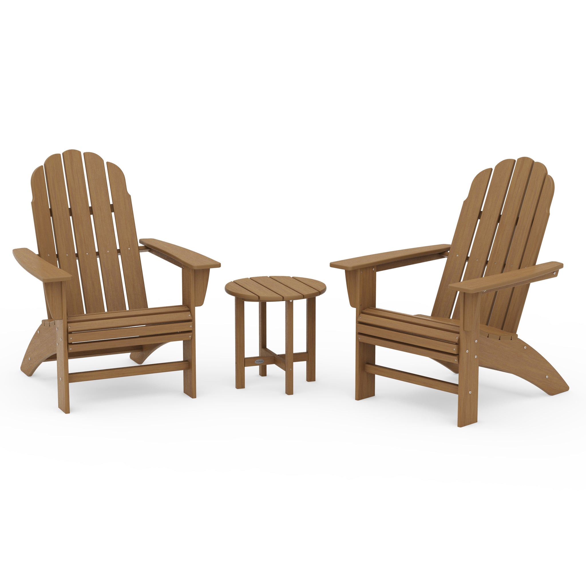 Vineyard 3-Piece Curveback Adirondack Set